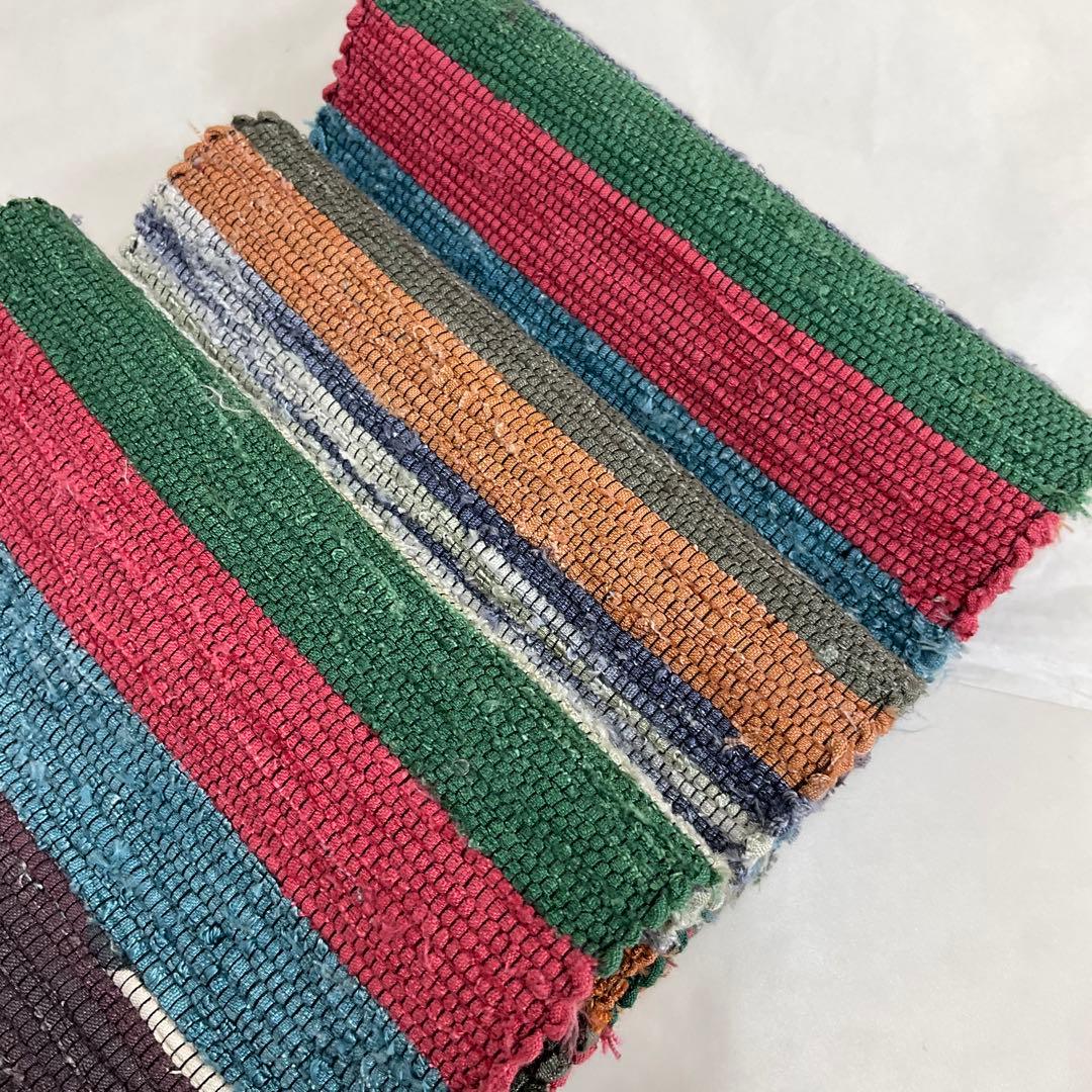 ○厳選○未使用同然○南部裂織○裂き織り○手紡ぎ匠工房○半幅帯半巾帯