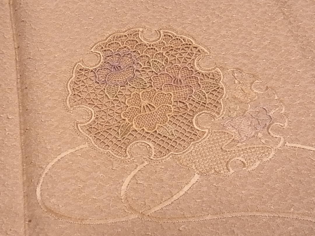 ♦︎きもの結♦︎未使用 中国三大刺繍 汕頭・総刺繍 訪問着 暈し染