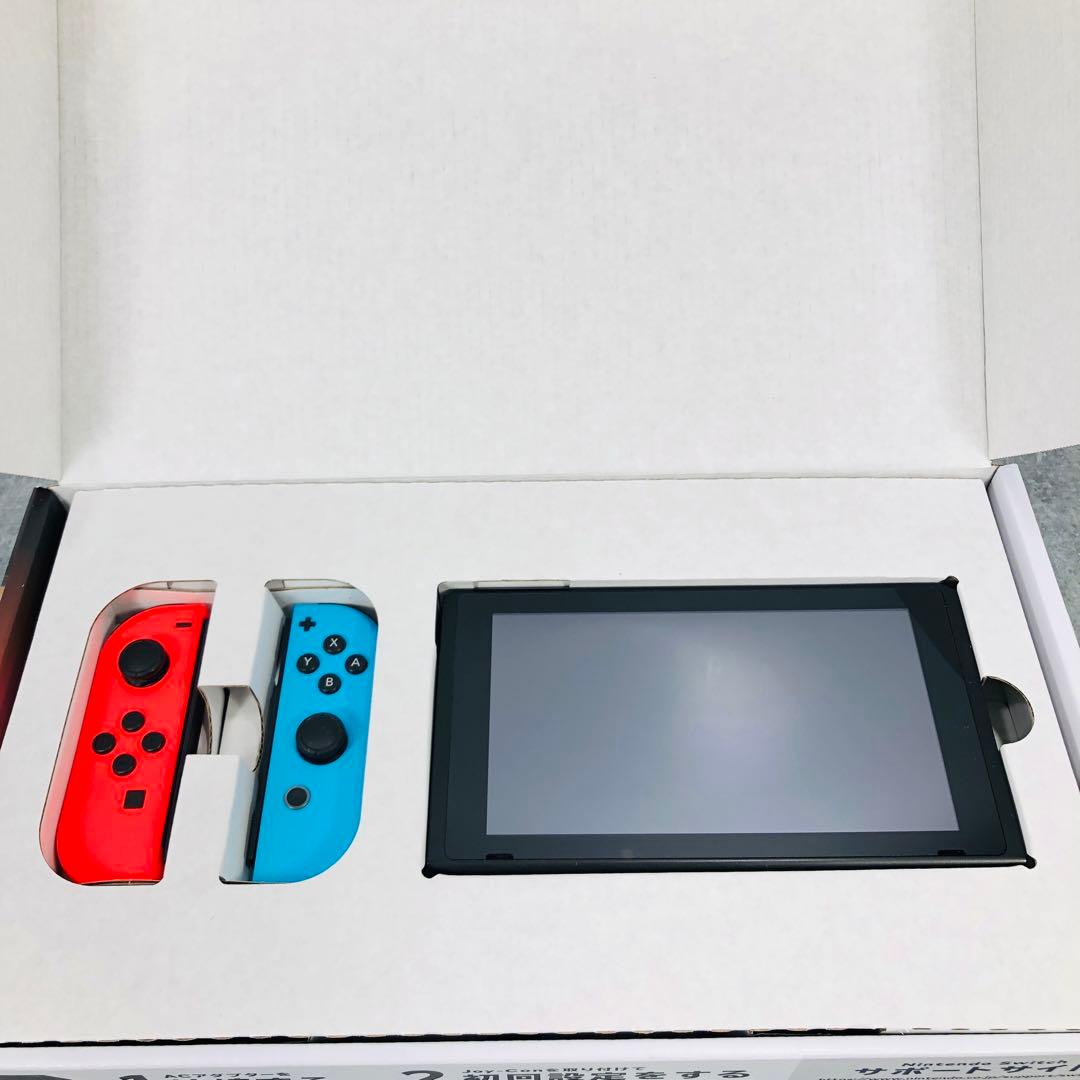 美品】 Nintendo Switch 本体 ネオンレッド・ブルー11-163 - メルカリ