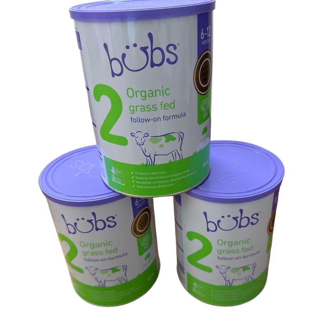 bubs オーガニックグラスフェッド粉ミルク 2 Bubs（バブズ）オーガニック粉ミルク グラスフェッド 大缶 800g 混合2