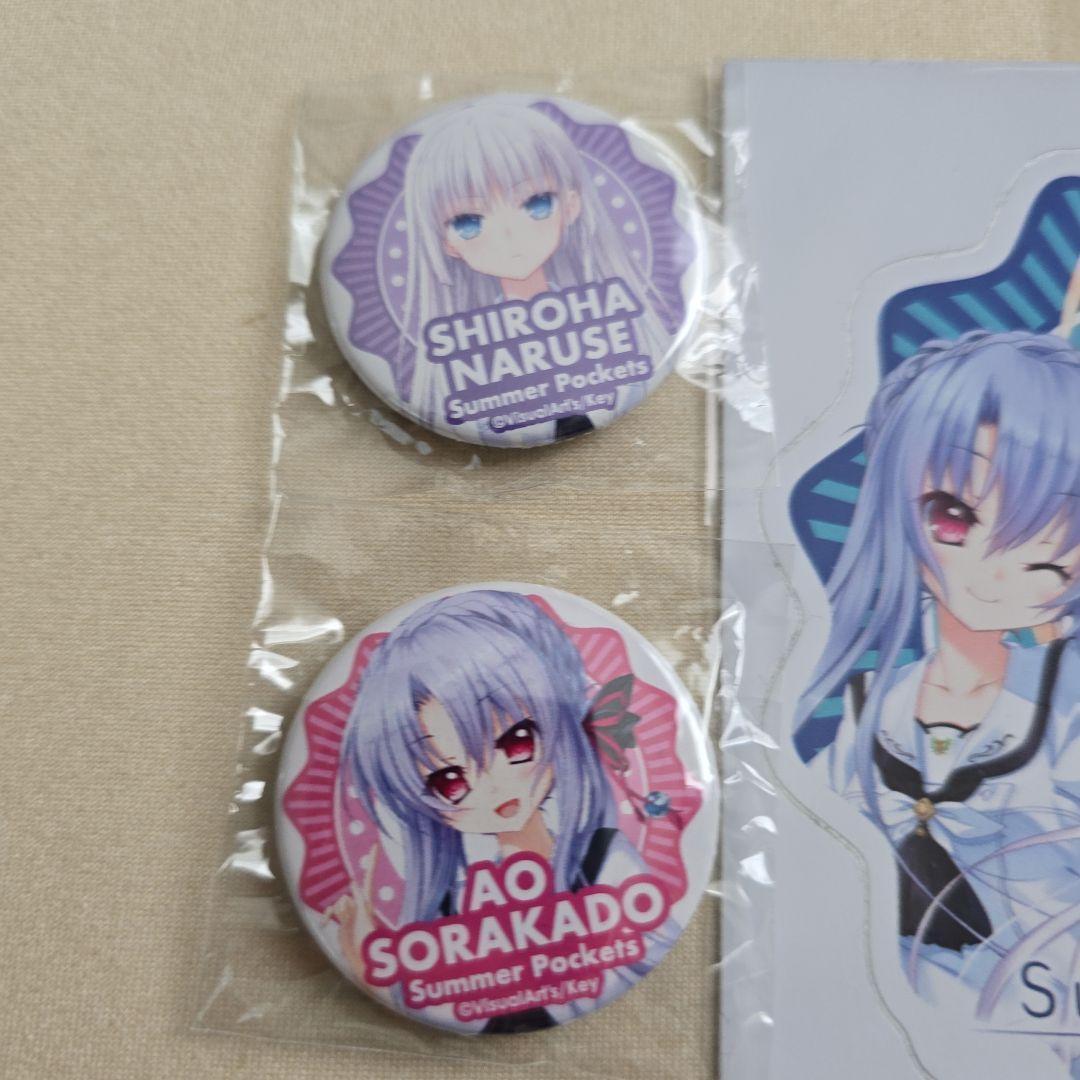 summer pockets 夏の思い出を追いかけるツアー 缶バッジ ステッカーの