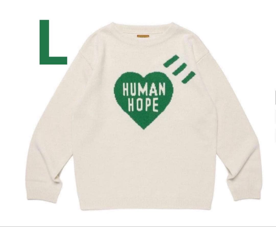 トップス HUMAN HOPE HEART KNIT SWEATER HUMAN MADE HUMAN HOPE HEART KNIT SWEATER – HUMAN MADE Inc.