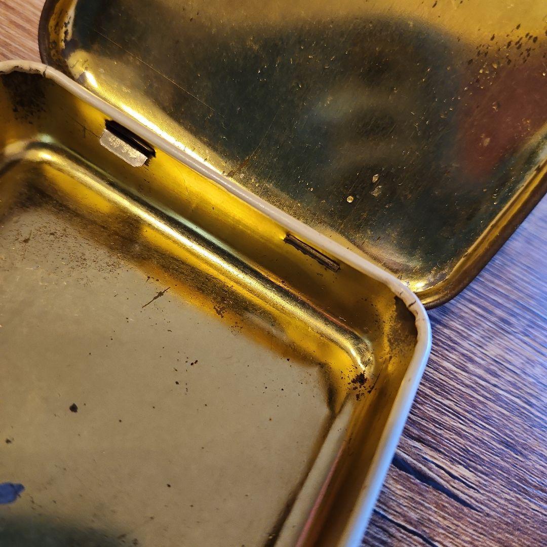 1960年代 森永 アーモンドタップ キャンデー 缶 小物入れ 菓子 昭和