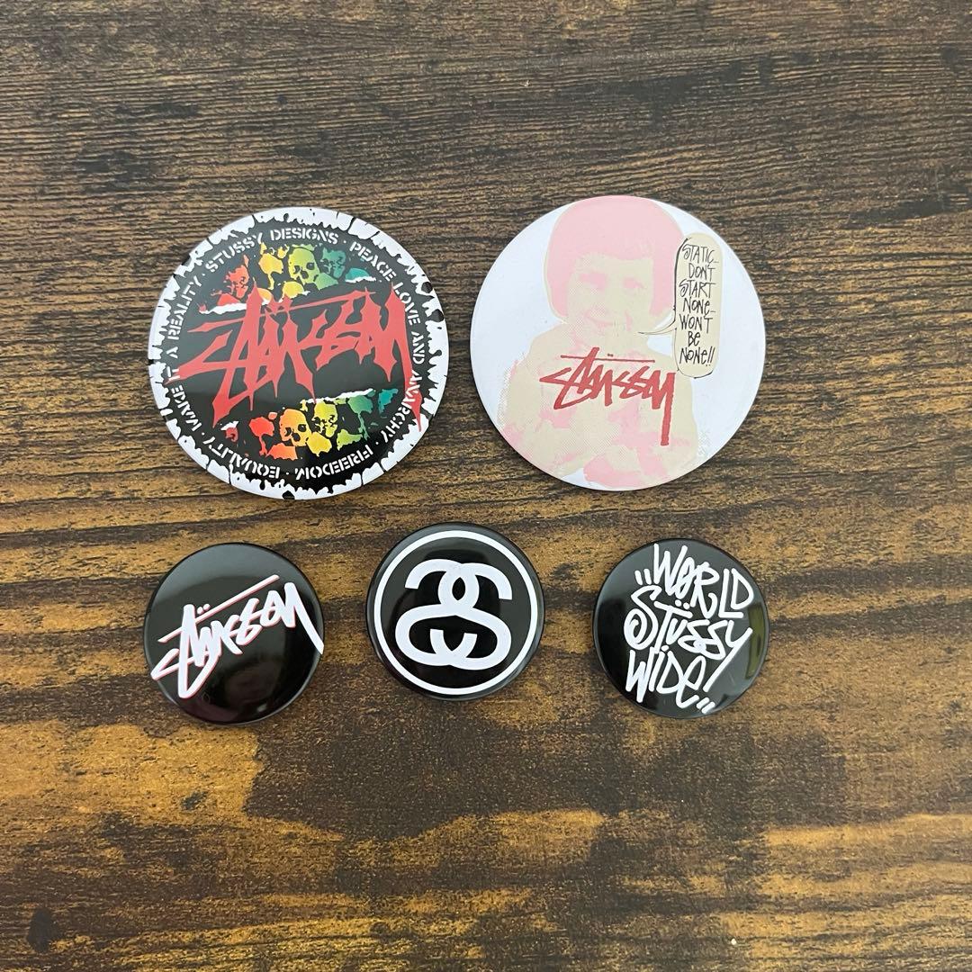 非売品 レア STUSSY缶バッジセット OLDデッドストック - メルカリ