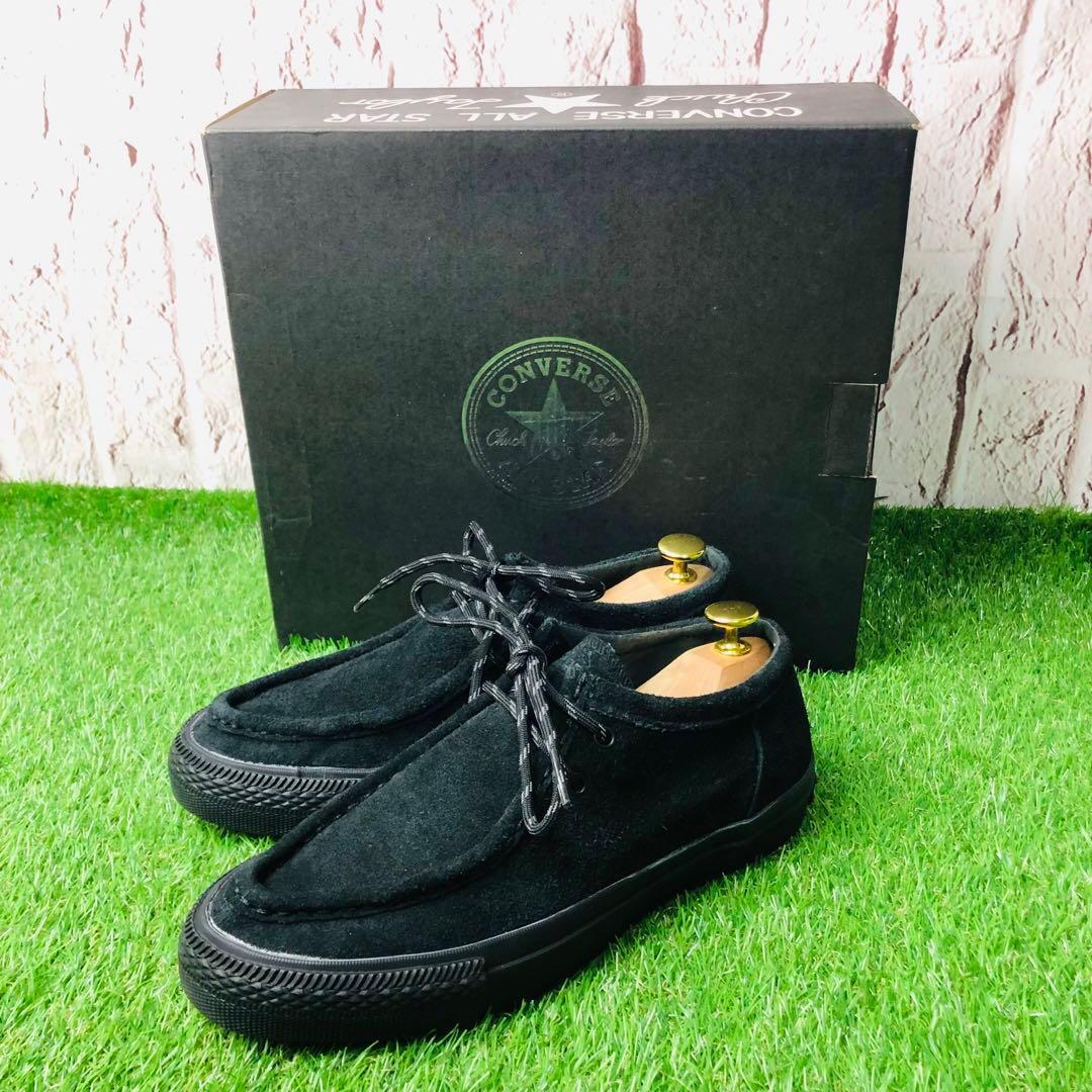 新品 CONVERSE コンバース 厚底 レザー 本革 ワラビー モカシン 25