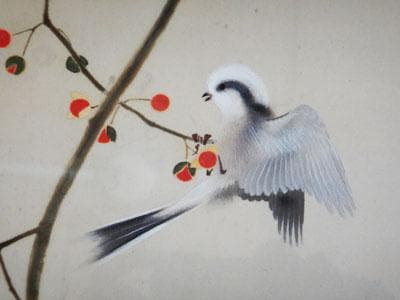 550,000⇒￥440,000 山口華楊 早春 日本画(絹本岩彩裏彩）10号 - メルカリ