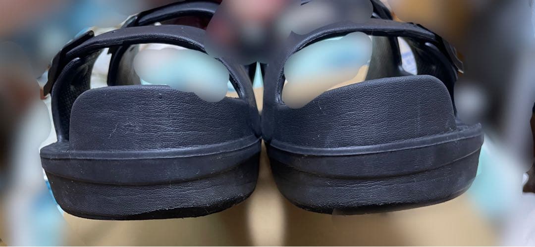 ラクバキ　Racbaki イージーサンダルラップ黒　L 24.0~25.5cm