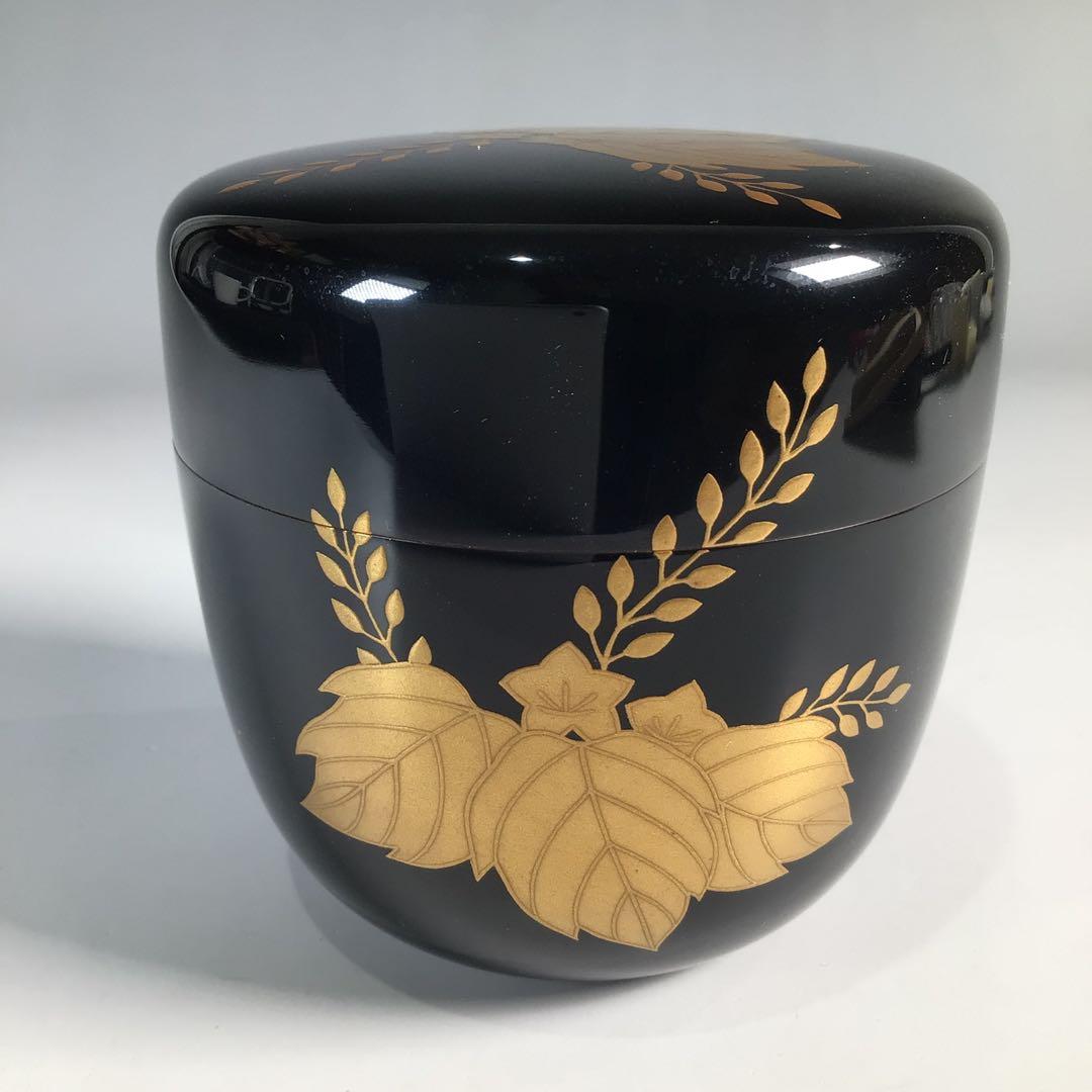 N576 棗 『関口輔聖作』『久田宗也 尋牛斎 極箱』『桐蒔絵』『大棗