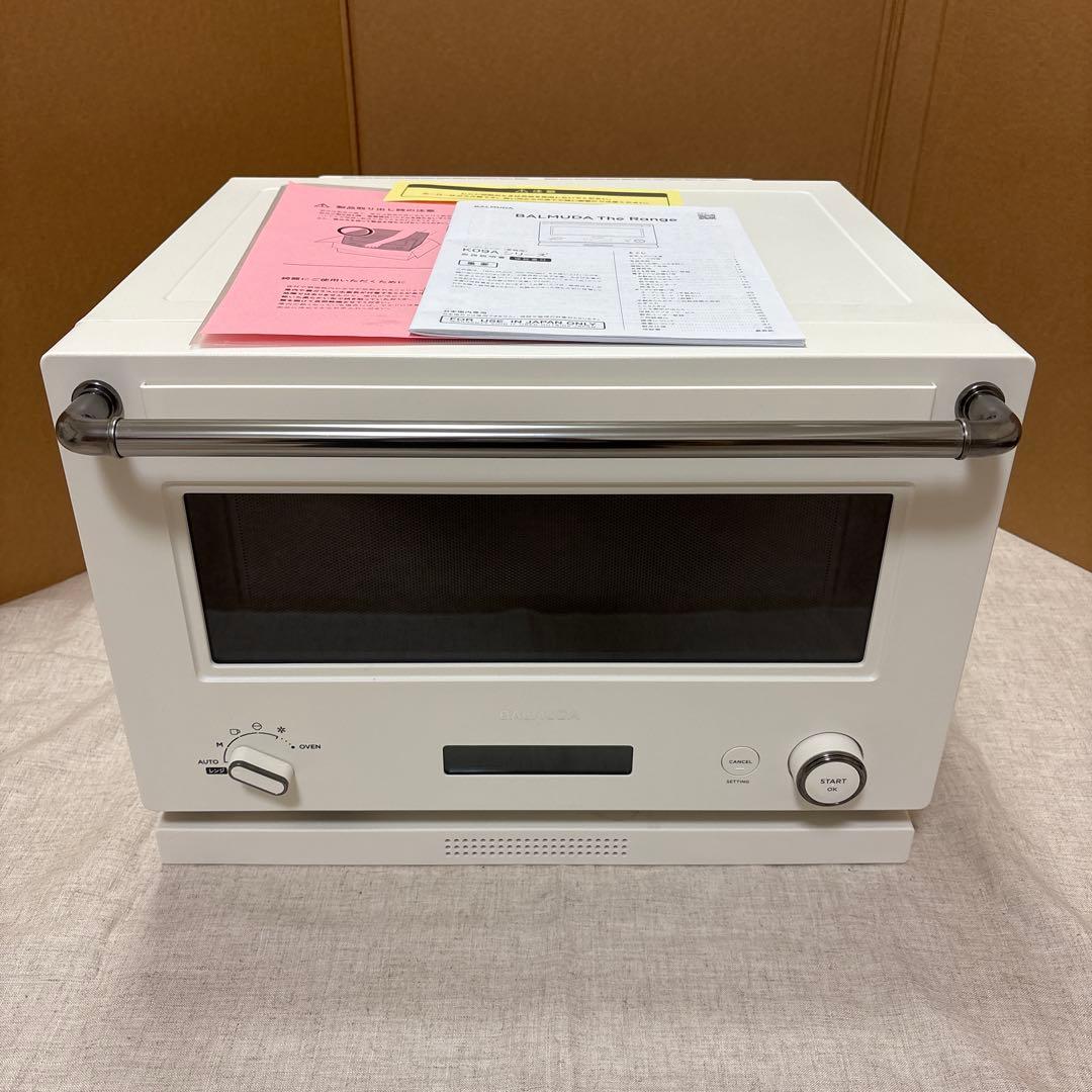 BALMUDA The Range K09Aホワイト 電子レンジ　2024年製 BALMUDA（バルミューダ） オーブンレンジ BALMUDA The Range 20L K09A