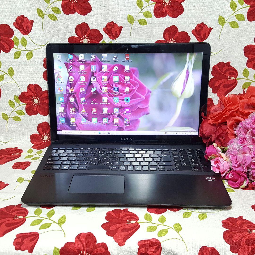 ソニー/バイオ/タッチパネル搭載/3世代i7/新品SSD512G/メモリ8G 新Window11搭載/タッチパネル搭載/新品SSD512/ピンク色VAIO/3世代Core