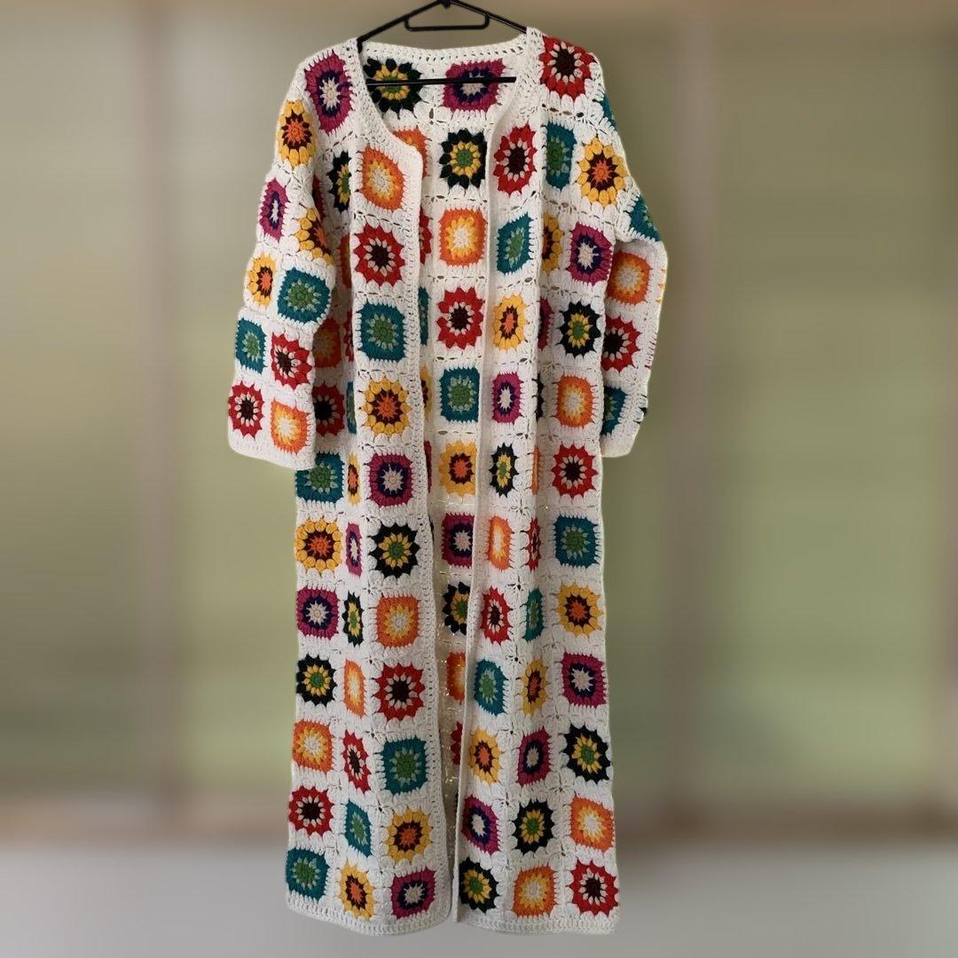 試着のみ】Freada/フリーダ グラニースクエアロングカーディガン