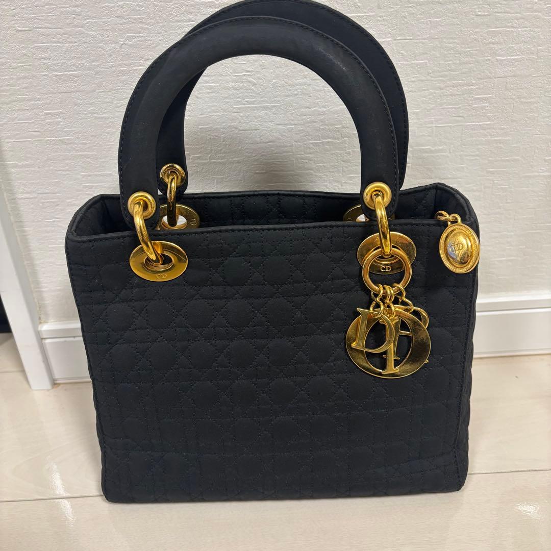 Dior レディディオール ブラック 黒 カナージュ キルティング ナイロン 楽天市場】【美品】 ディオール 2WAYバッグ レディディオール
