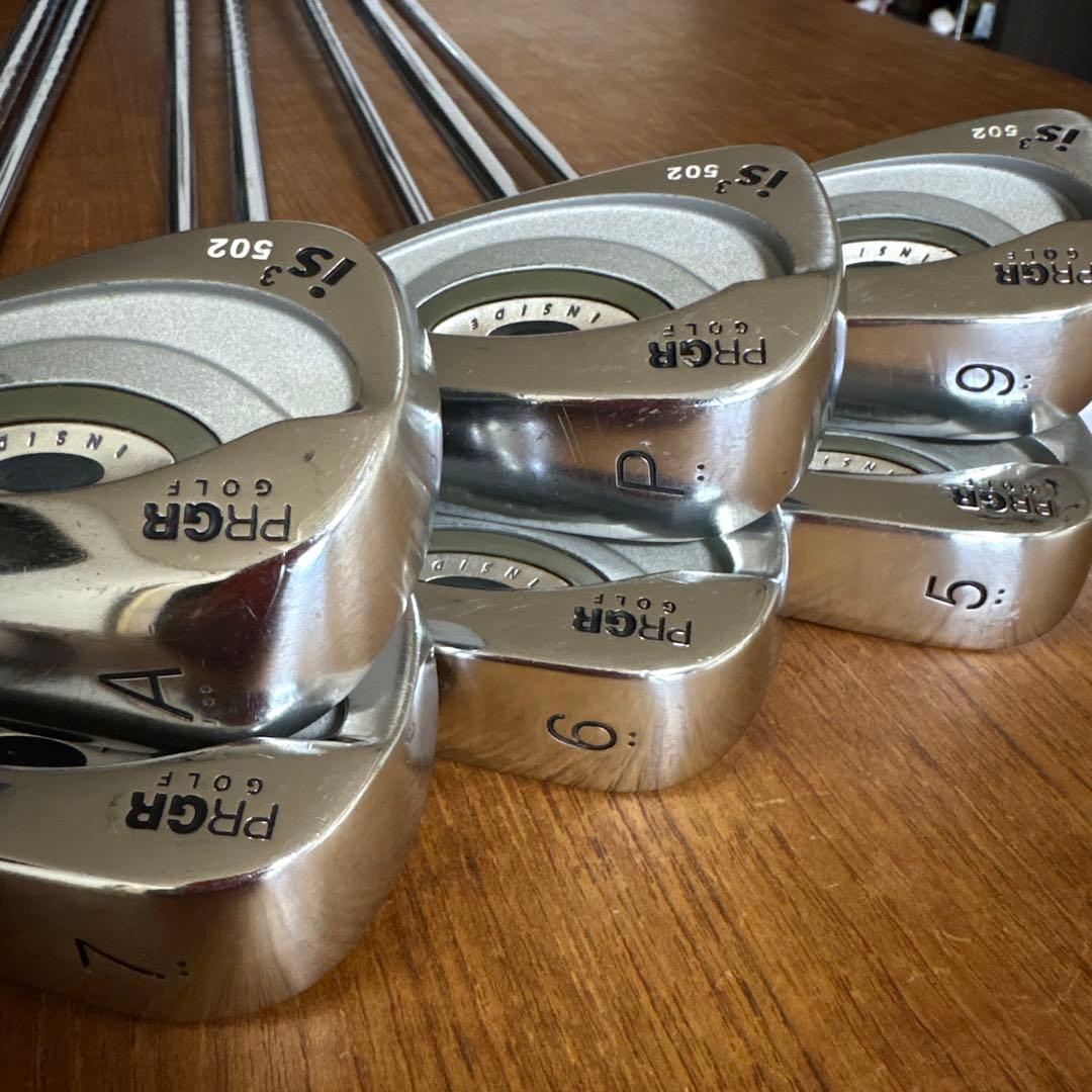 PRGR is3 502やさしいアイアン 9本セット 4-9PSA 軽量スチール - メルカリ