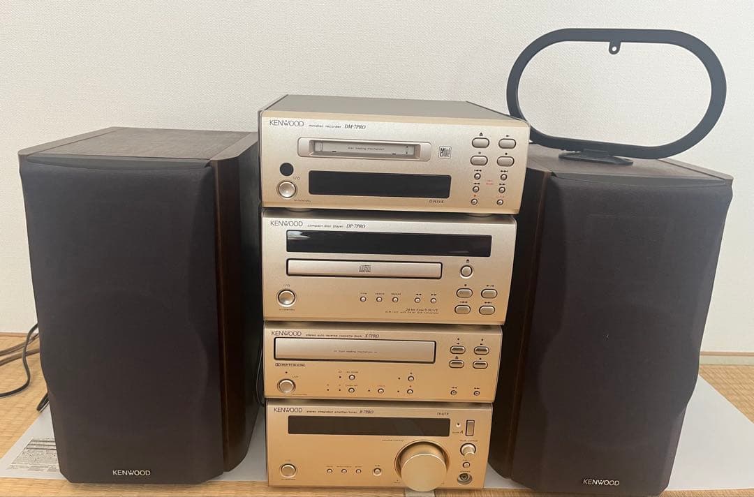 KENWOOD CD・MD・カセットデッキ ゴールド KENWOOD CD・MD・カセットデッキ稼働品 - メルカリ
