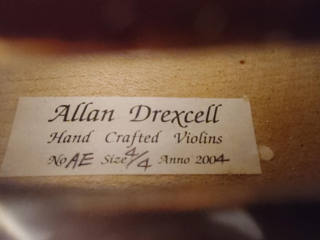 【送料無料】バイオリン 4/4 大人用 Allan Drexcell No.AE