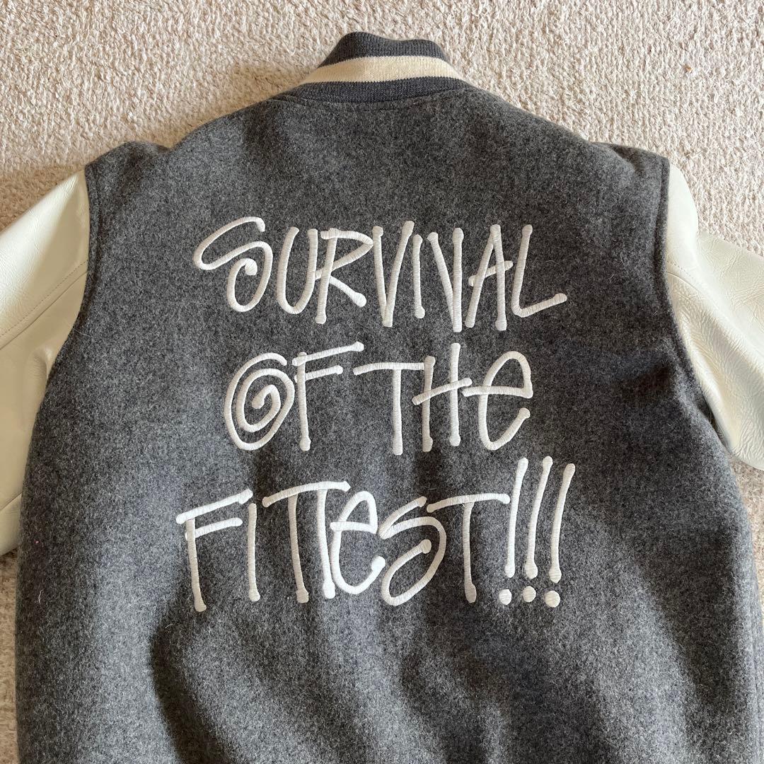 希少限定コラボ】APE×STUSSY 2011SSコラボスタジャン M