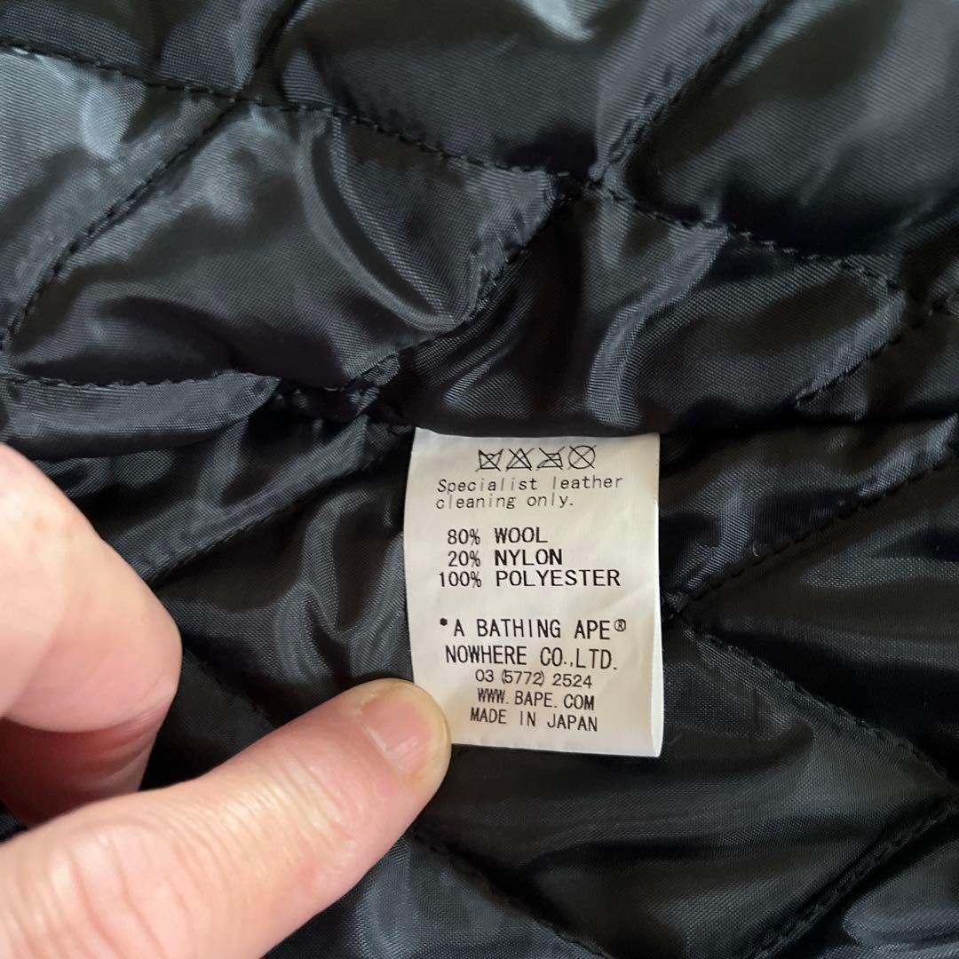 希少限定コラボ】APE×STUSSY 2011SSコラボスタジャン M