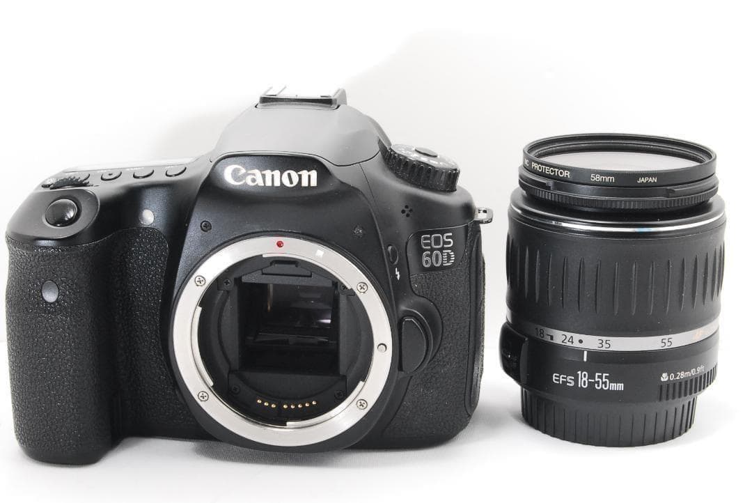 Canon EOS 60D 一眼レフカメラ スマホ転送 シングルレンズセット
