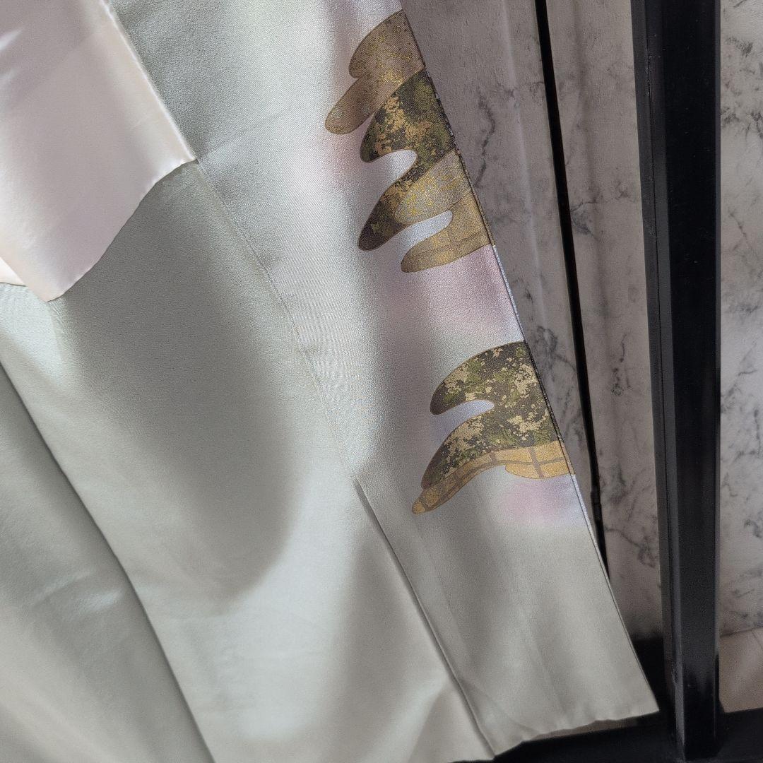 cIoudy 様[坪省平]正絹色留袖京染 本手描友禅本金使用 おしゃれガード