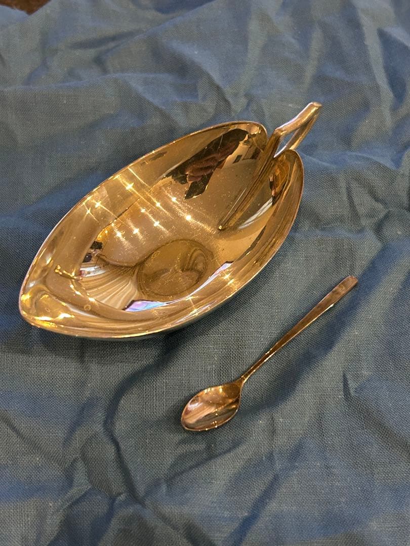 k*n様 尚美堂 銀食器 若葉 さじ付 未使用品 - メルカリ