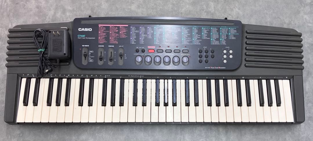 CASIO/カシオ】CT-647 電子キーボード ACアダプター付※動作確認済