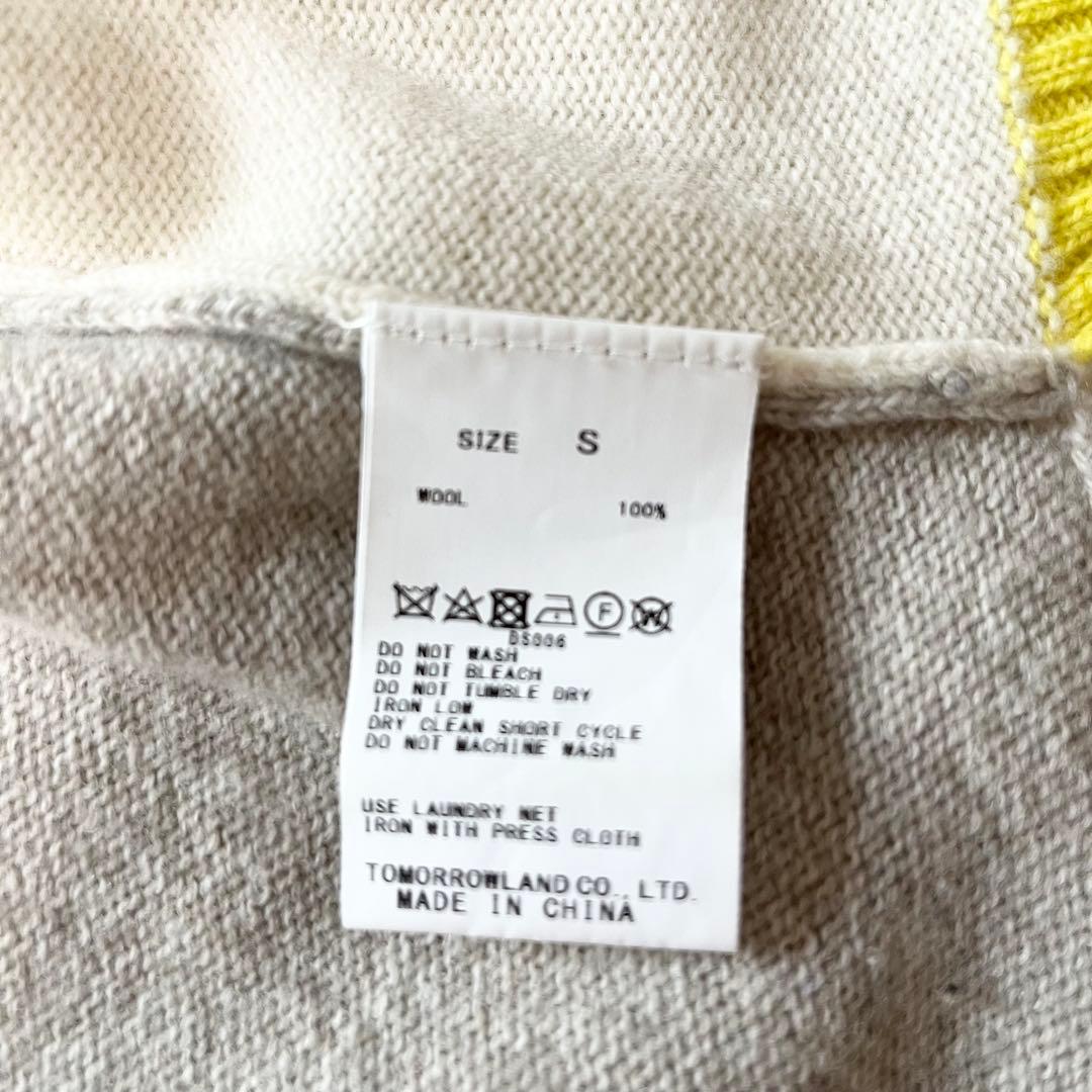 24SS✨️マカフィー ラム9G Vネックカーディガン イエロー - メルカリ