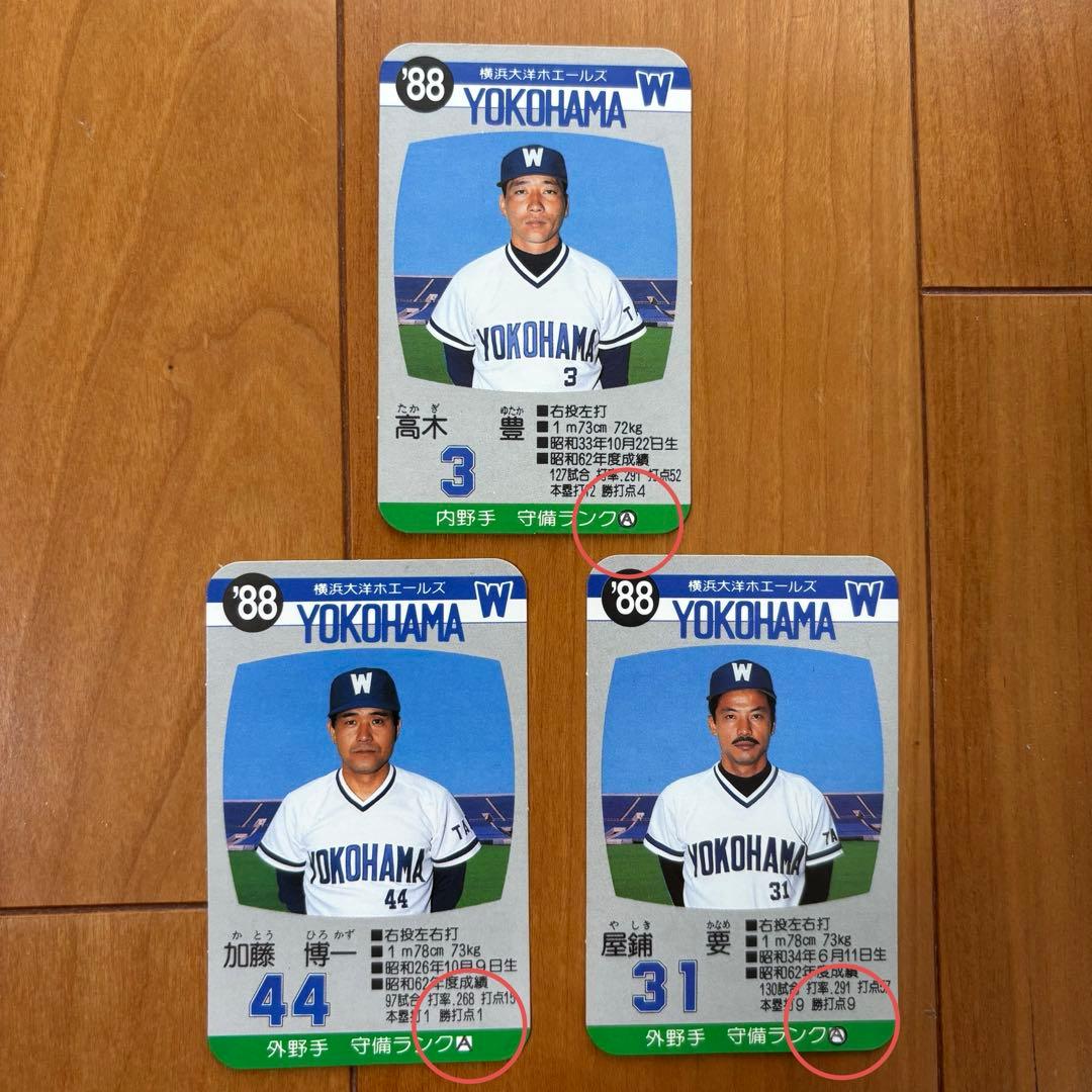 タカラ プロ野球ゲーム 横浜大洋ホエールズ 1988年度版 当時物 箱付き