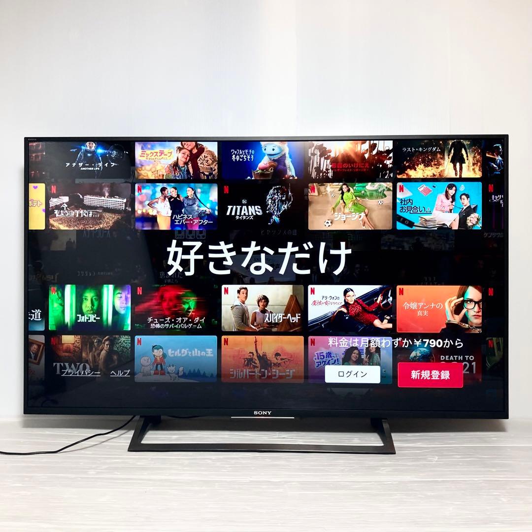 ソニー 49インチ 4K液晶テレビ ブラビア KJ-49X8000E 2017年 - メルカリ