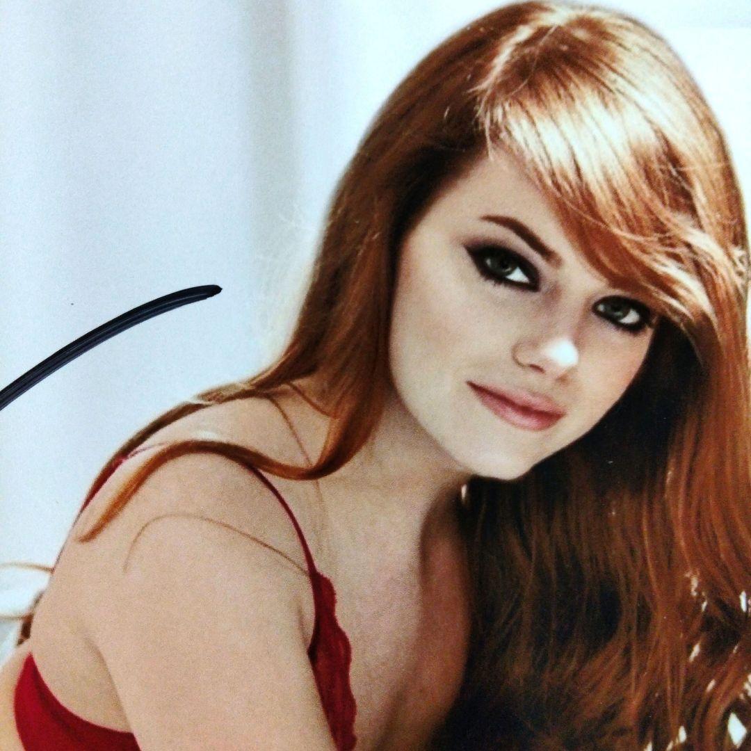 エマ・ストーン直筆サイン入り2Lサイズ写真…ラ・ラ・ランド - メルカリ