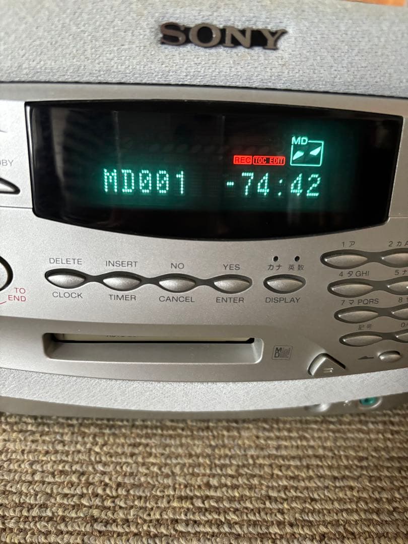 SONY ZS-M35 パーソナルミニディスクシステム ラジカセ型 - メルカリ