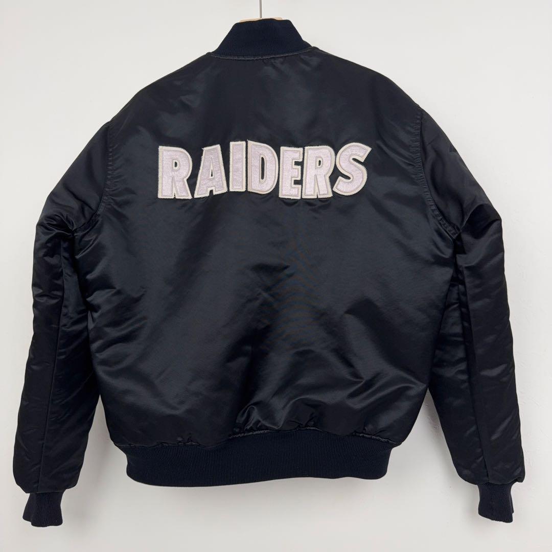 STARTER RAIDERS 80s 90s リバーシブルスタジャン シルバー - メルカリ