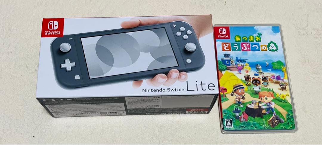 Nintendo Switch Lite グレー 新品未使用 あつ森セット Nintendo Switch Lite あつまれ どうぶつの森セット 〜まめきち＆つぶ
