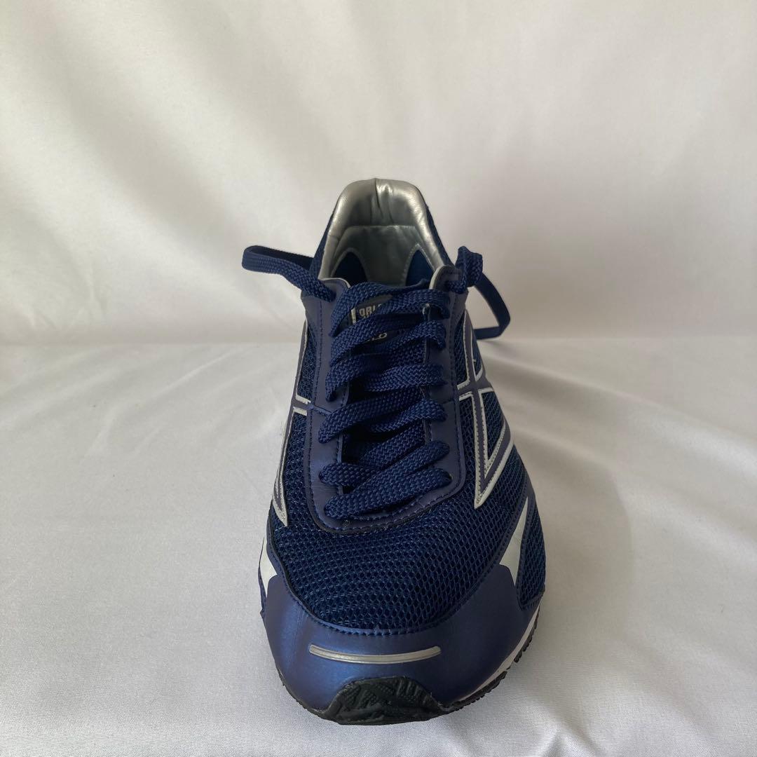 ボ*ン様 BEMOLO シューズ 26.5cm ネイビー 収納袋付き