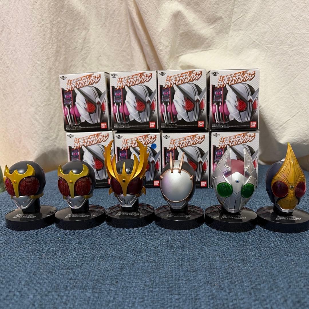 仮面ライダーマスクコレクション vol.8 16体セット 箱あり