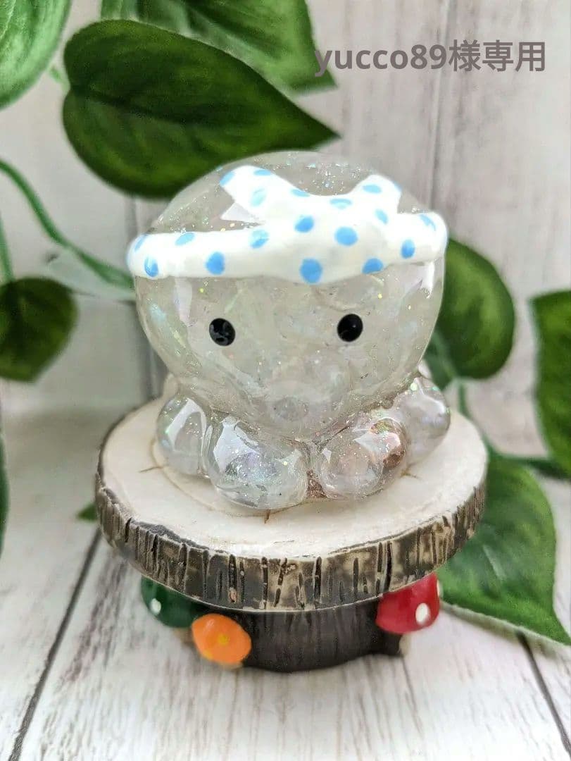 【yucco89】エンジェルオーラクォーツのたこちゃん形オルゴ☆他３点 ひっぱたこ王 | 徳力精工