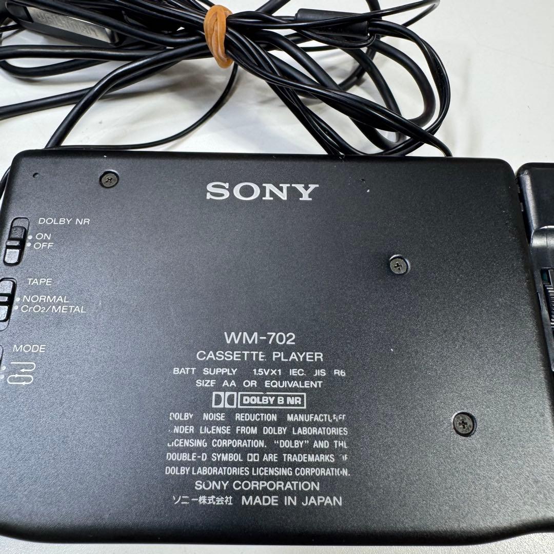 d*9様 SONY WALKMAN WM-702 カセットプレーヤー 黒 ブラッ - メルカリ