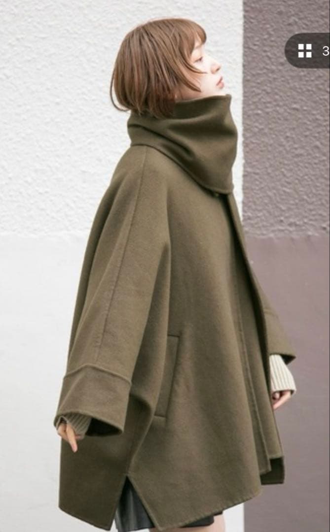 KBF ストールマントリバーコート オリーブグリーン Mサイズ - メルカリ