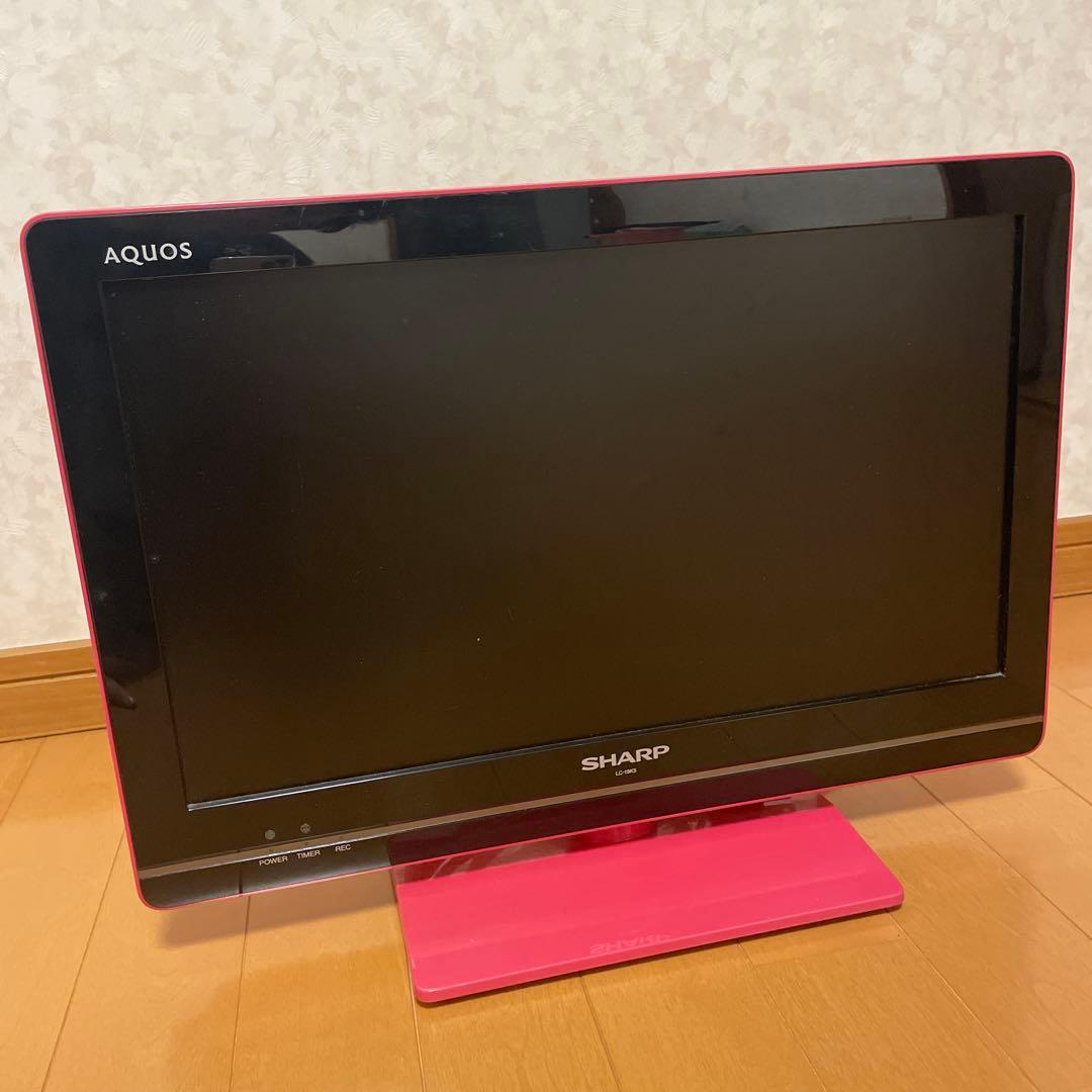 SHARP AQUOS ピンク液晶テレビ - メルカリ