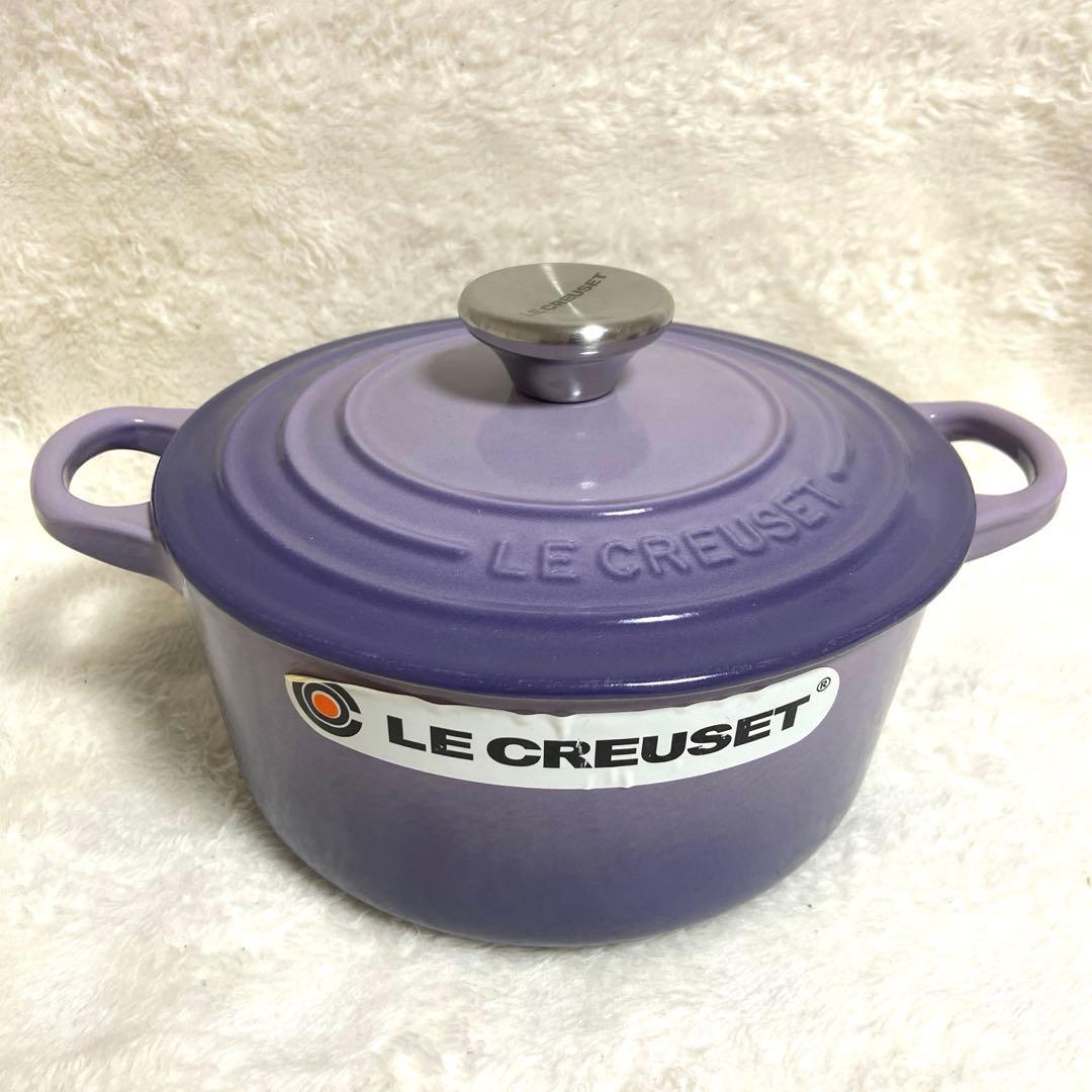 【美品】希少カラー　ルクルーゼ　ココットロンド　鍋18cm ル・クルーゼ シグニチャー ココット・ロンド 18cm [オレンジ] (鍋