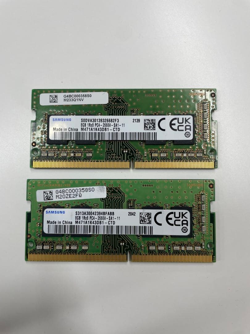 Samsung ノートPC用メモリ DDR4 8GB×2枚 SAMSUNG（サムスン） DDR4-2133 8GB ノートPC用メモリ SAMSUNG SO-DIMM