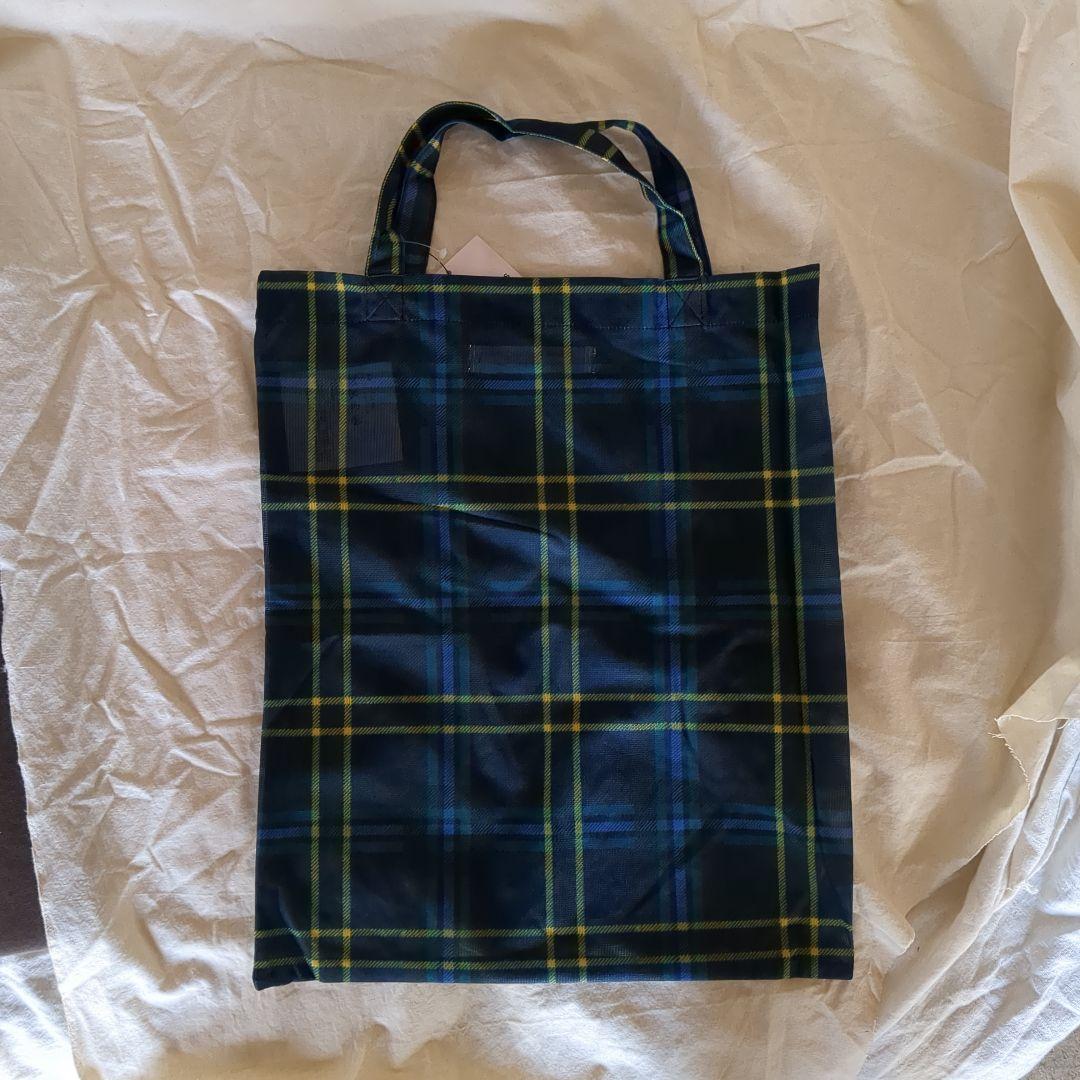 未使用　コムコム　COMME des GARÇONS チェック柄エコバッグ tricot COMME des GARCONS(トリココムデギャルソン) Cotton Check Tote