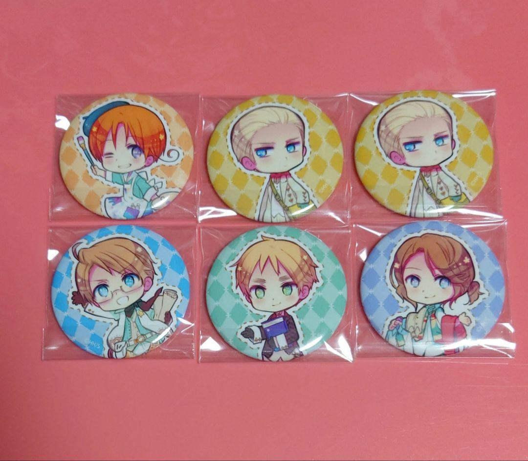 ヘタリア 缶バッジ 原作柄 イギリス アメリカ フランス イタリア ドイツ ヘタリア AnimeJapan2015 イギリス 中国 アメリカ イタリア 缶バッジ