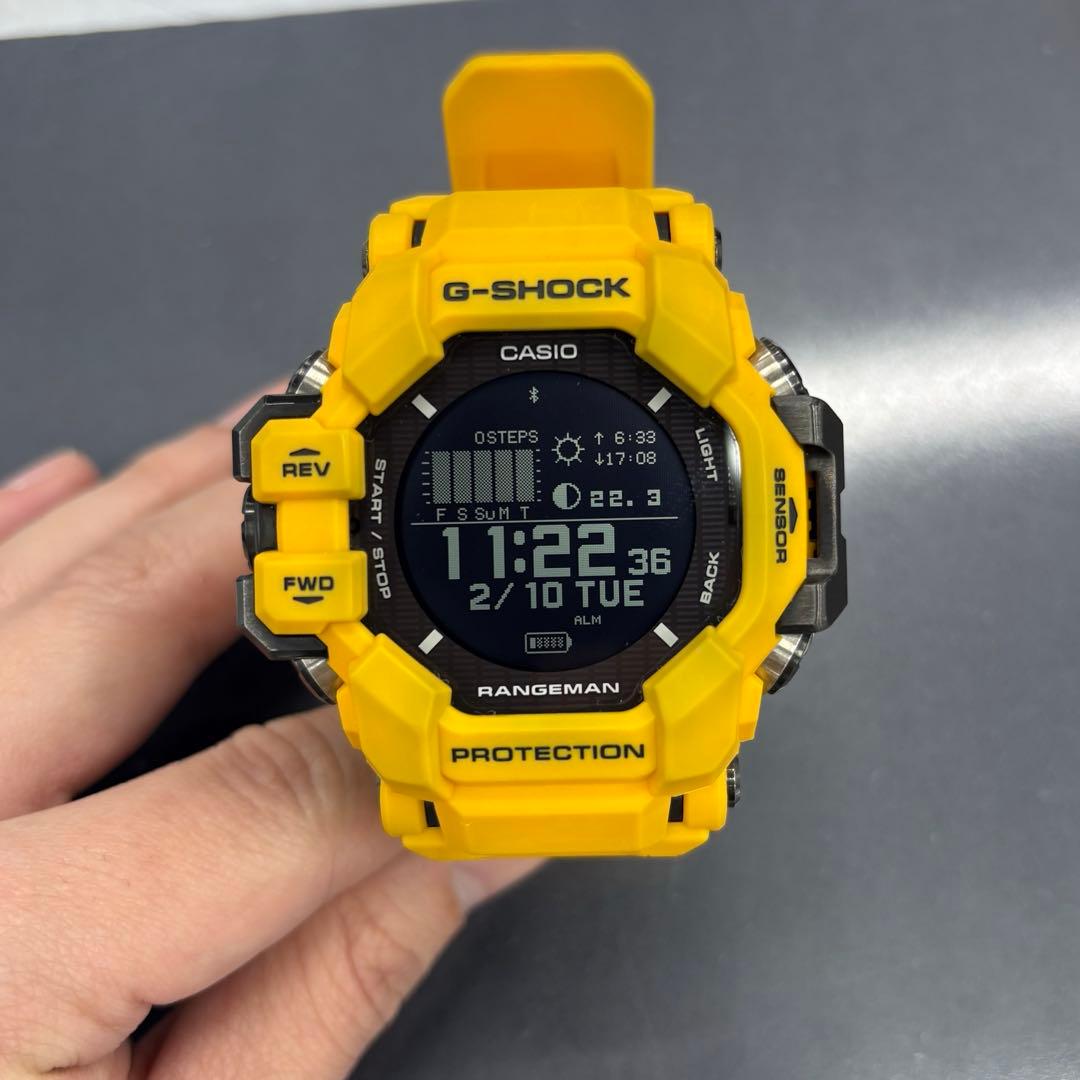 時計 G-SHOCK gpr-h1000-9JR GPRH1000-9 | Yellow Rangeman GPS Navigation Watch | Casio G-SHOCK