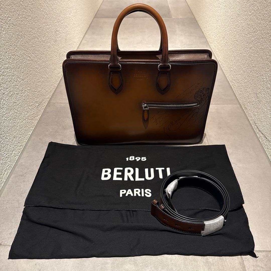 【美品】ベルルッティ アンジュール パティーヌレザー【定価682,000】希少 新品 62万円 ベルルッティ 限定トゥジュールXS パティーヌレザートート