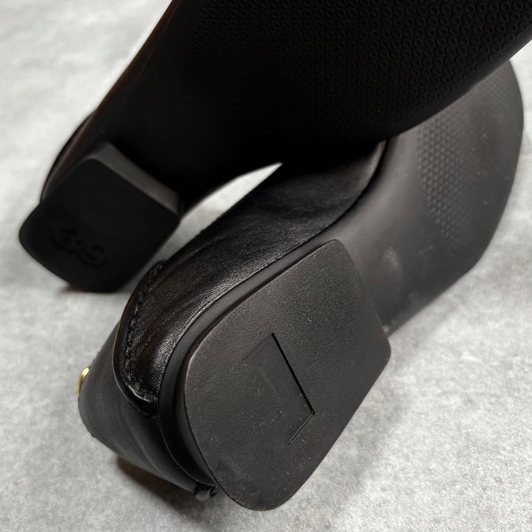 【美品】カンペール カシマイラ フラットパンプス バブーシュ 24.5cm 黒