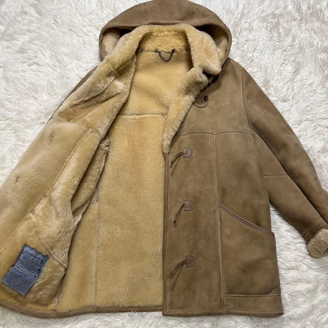 希少✨大きめ✨カンタベリー　ダッフルコート　リアルスエード　リアルムートン　L 楽天市場】人気商品 ダッフル ムートンコート ムートンジャケット
