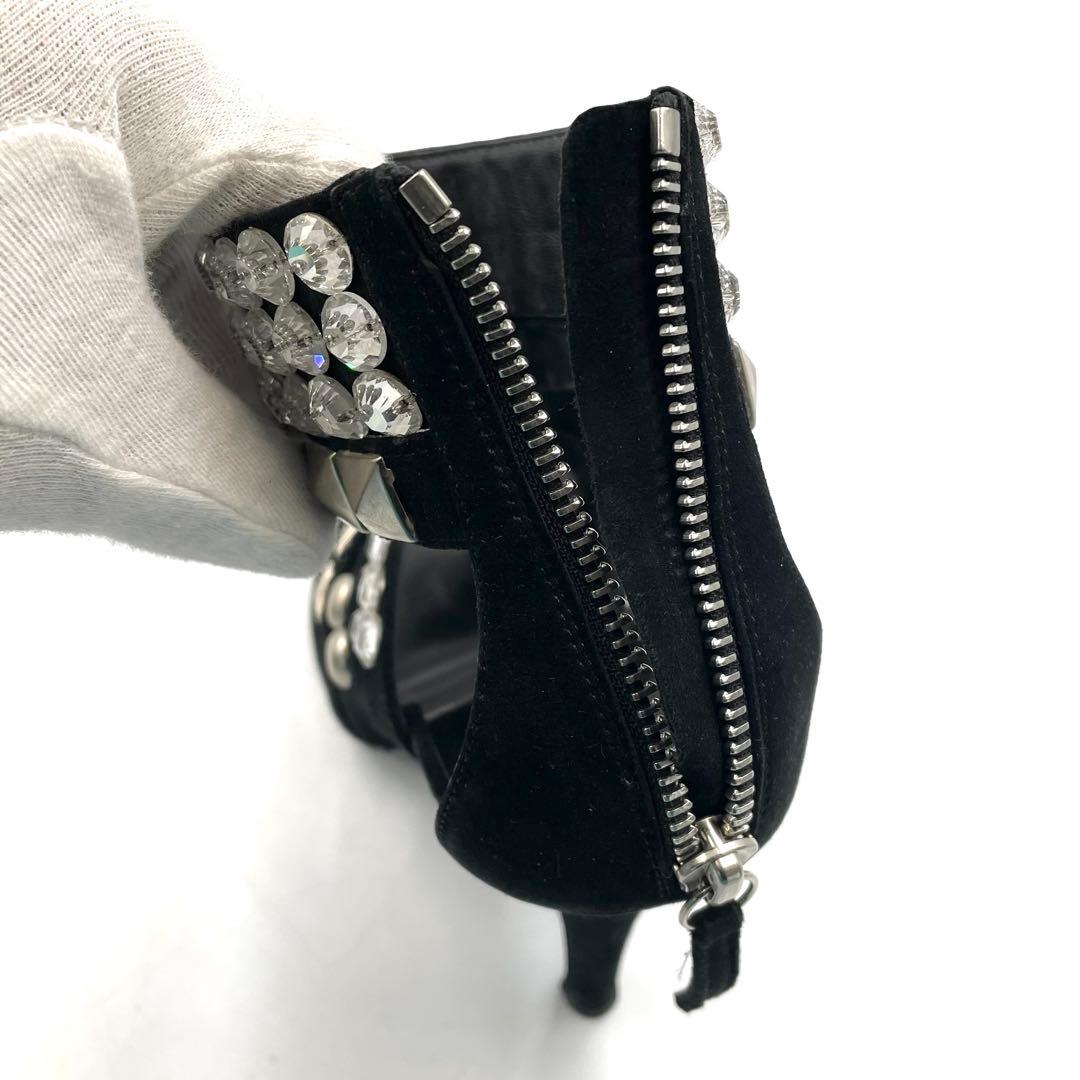 《超美品》ジュゼッペザノッティ バルマン コラボ サンダル ビジュ スタッズ