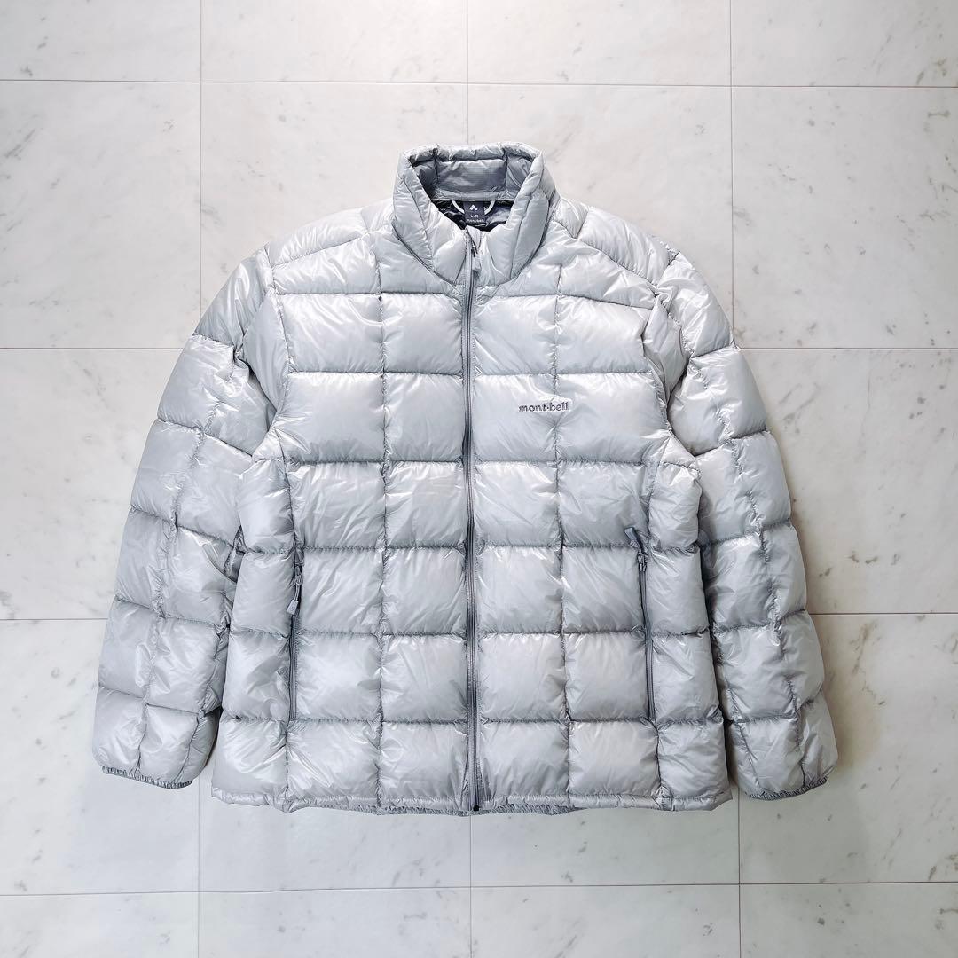 極美品》モンベル スペリオダウンジャケット グレー メンズL ゆったり