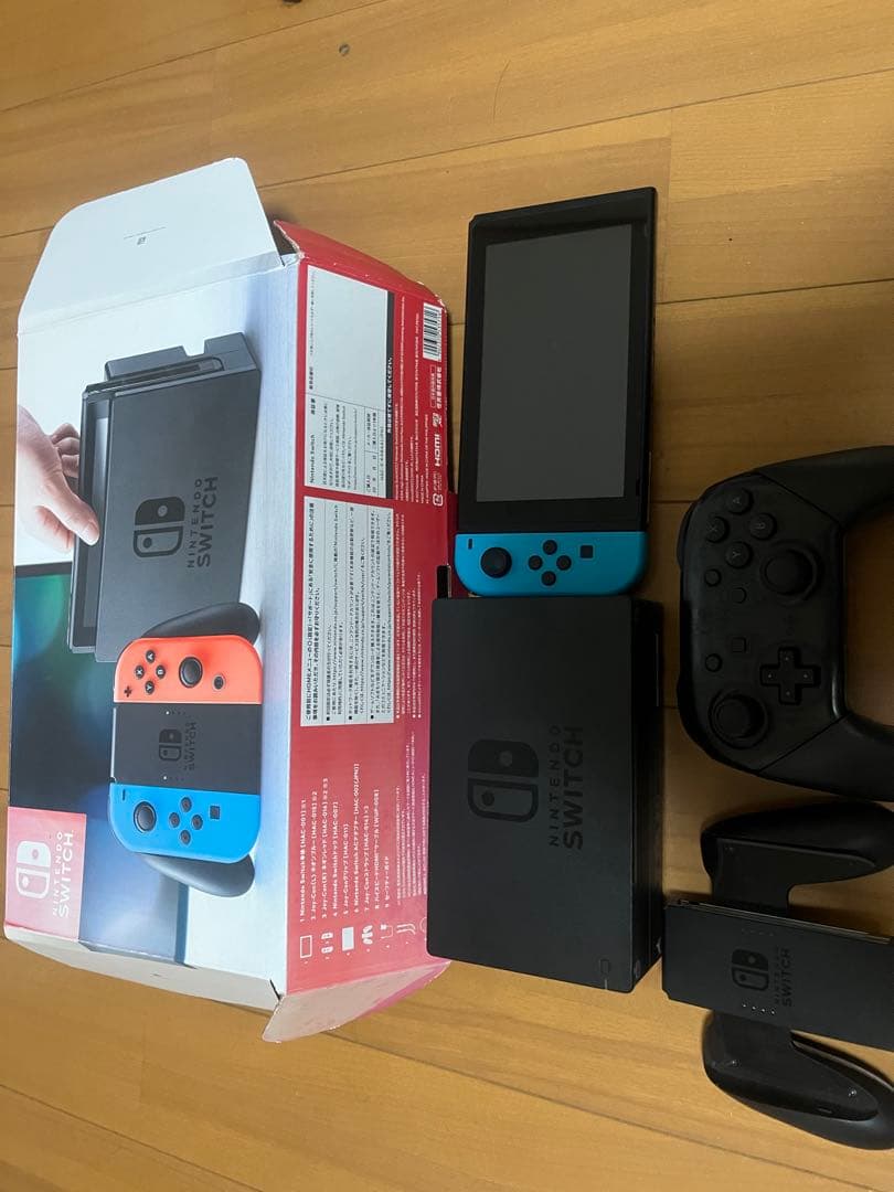 Nintendo Switch 青/オレンジ Joy-Con 本体 - メルカリ