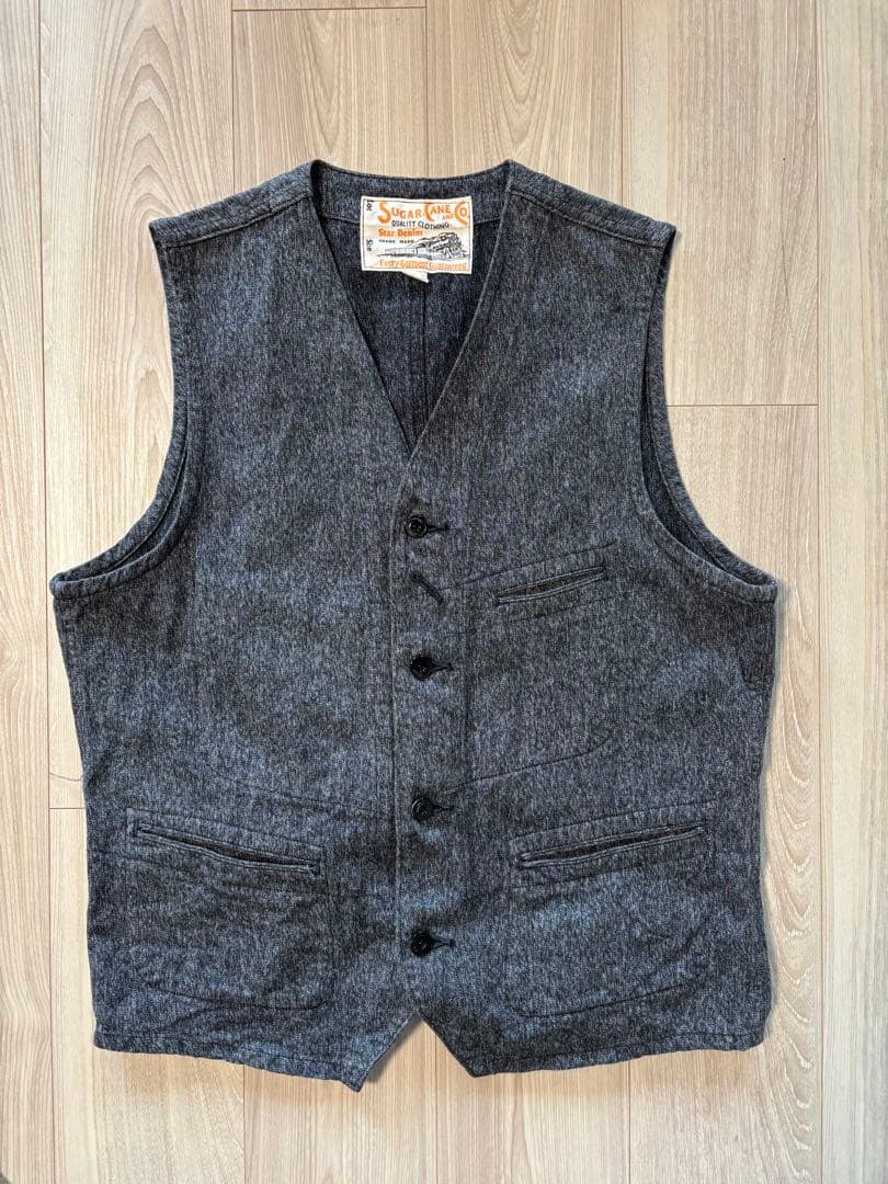 sugar cane デニム　ベスト 楽天市場】SUGAR CANE シュガーケーン ベスト メンズ レディース